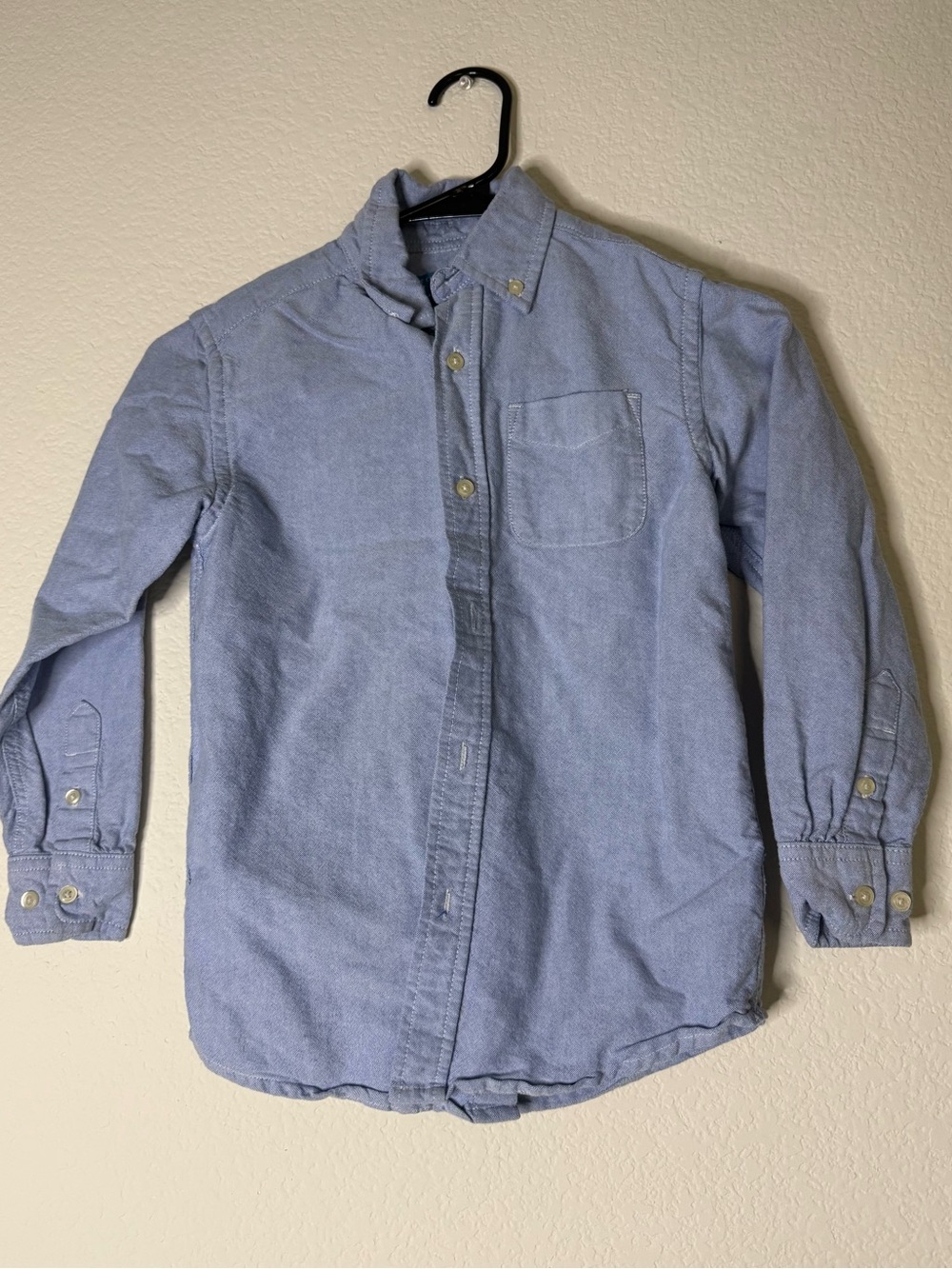 The Children's Place Light Blue Button-Down Shirt with Chest Pocket
